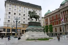 Serbia - Beograd - Republic Square - Prince Mihailo Monument