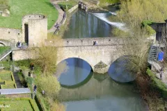 Luxembourg - Ville de Luxembourg - River Alzette - Pont du Stierchen