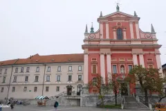 Slovenia - Ljubljana - Preseren Square - Franciscan Church of the Annunciation