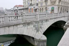 Slovenia - Ljubljana - Triple Bridge - Ljubljanica River