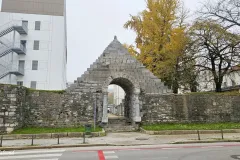 Slovenia - Ljubljana - Emona Roman Wall (Joze Plecnik)