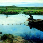 Jæren artwork - Eilif Peterssen (1852-1928) - Laksefiskere (1889)