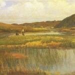 Jæren artwork - Kitty Lange Kielland (1843-1914) - Fra Jæren (1880)