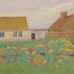 Jæren artwork - Per Gjemre (1864-1928) - Erga gård på Jæren
