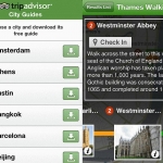 Tripadvisor London guide Screenshots, used in 2012