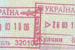 2018 Ukraine entry-exit stamps