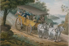 Travel by Stagecoach Near Trenton, New Jersey (Pavel Petrovich Svinin, 1811-1813)