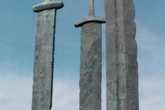 Rogaland - Stavanger - Hafrsfjord - Møllebukta - Skulptur - Sverd i fjell - Jærkysten