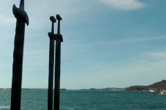 Rogaland - Stavanger - Hafrsfjord - Møllebukta - Skulptur - Sverd i fjell - Jærkysten