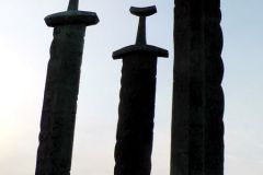 Rogaland - Stavanger - Hafrsfjord - Møllebukta - Skulptur - Sverd i fjell - Jærkysten