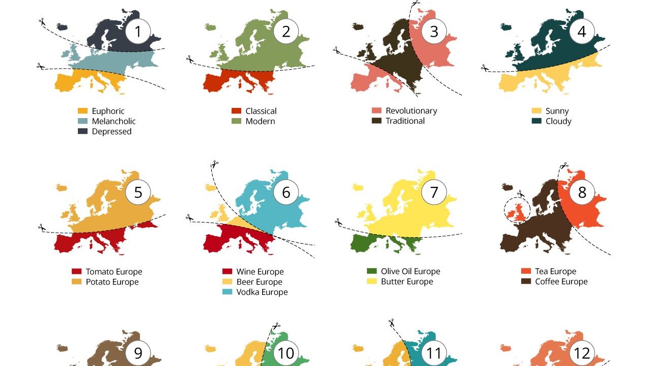 European Map of Prejudice red