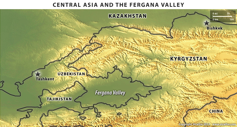 The Fergana Valley (Source: Stratfor)
