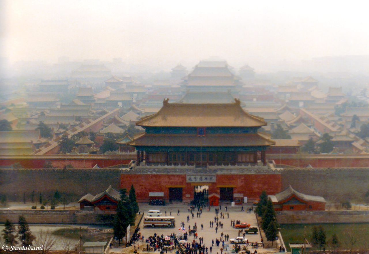 China - Beijing - The Forbidden City, viewed from Jingshan Hill