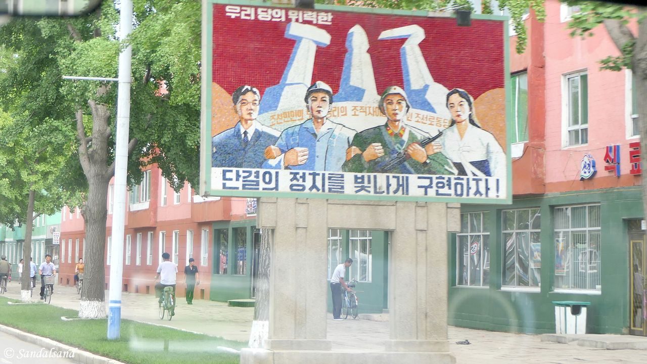 The road south from Pyongyang to the DMZ Sandalsand