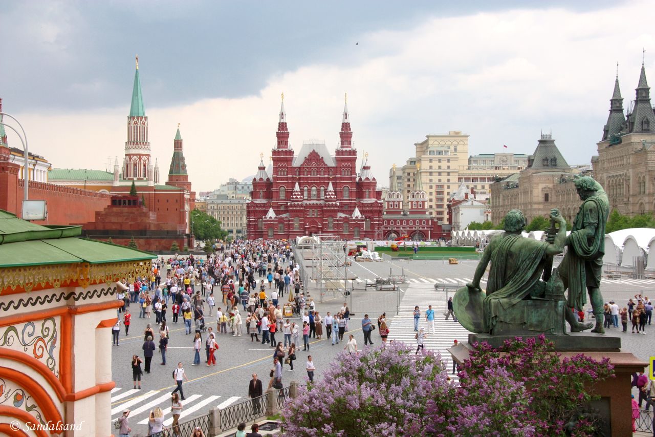 Russia - Moscow - Red Square seen from Saint Basil's Cathedral