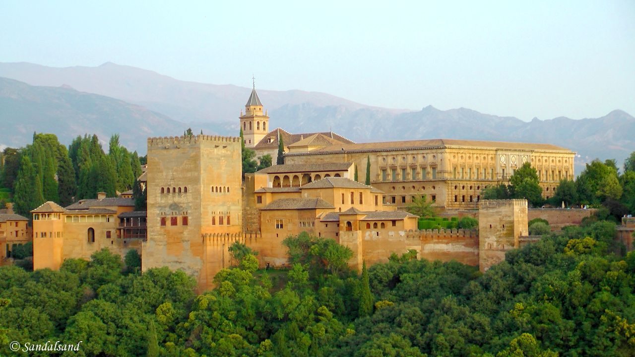 Spain - Andalucia - Granada - View of Alhambra from Albaicin