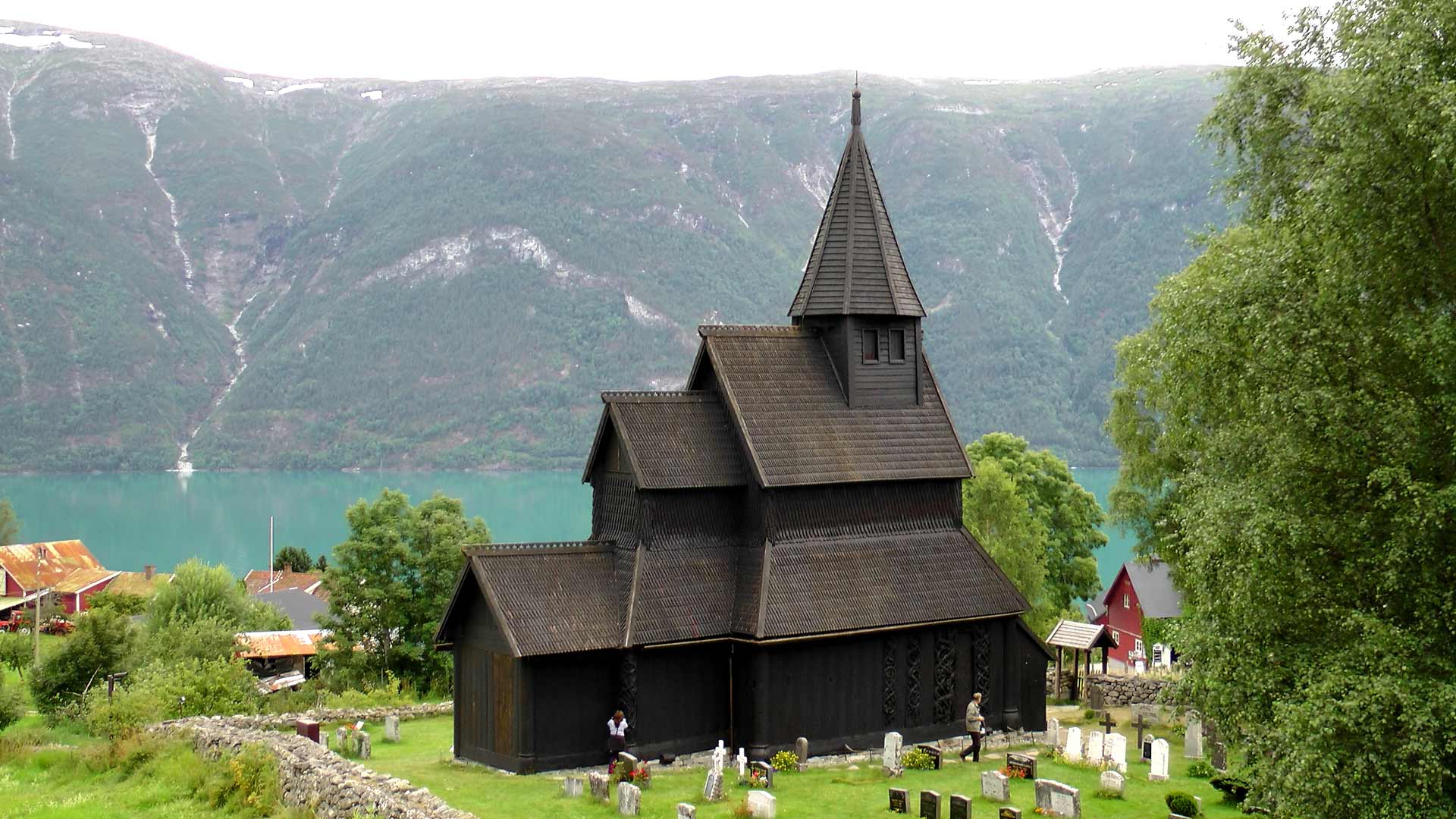 Urnes stave church, one of the World Heritage Sites in Norway
