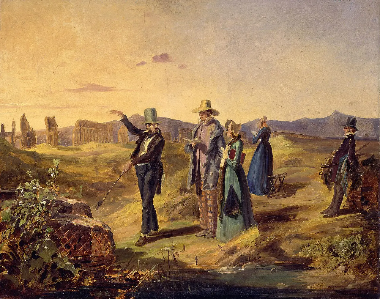 Engländer in der Campagna (Carl Spitzweg, ca. 1845)