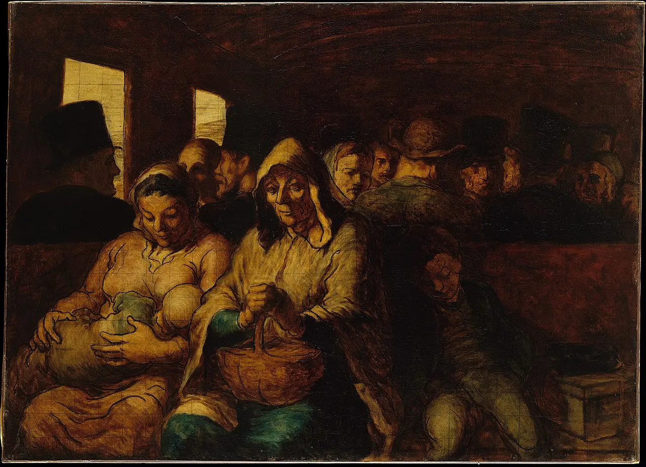 The Third-class Carriage (Honoré Daumier, ca. 1862-64)
