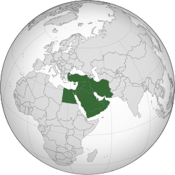 Middle East (orthographic projection) Middle East (orthographic projection)