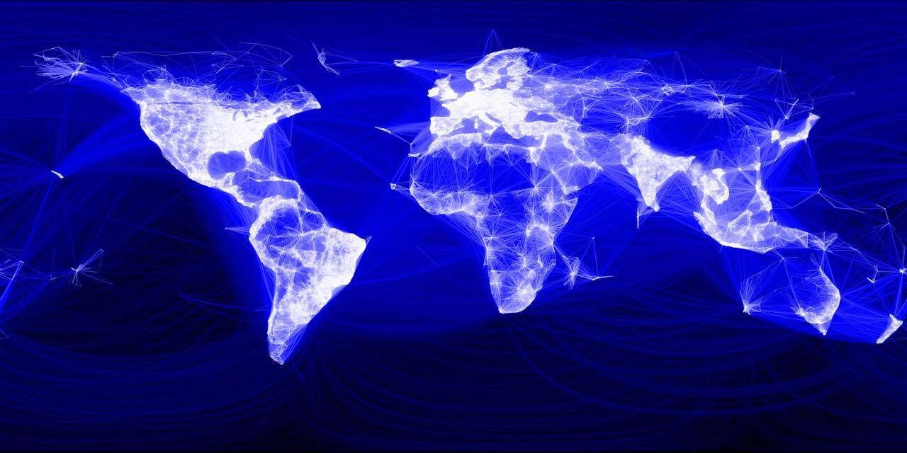 The Facebook map 2017 based on 2 billion users